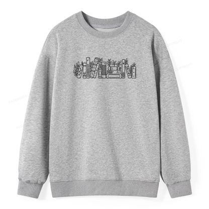 Pagewings No Such Thing As Too Many Books Unisex Classic Sweatshirt