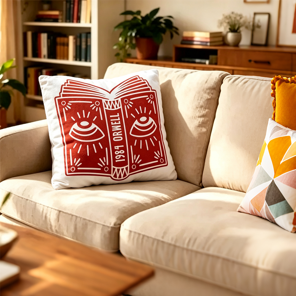 Pagewings Big Brother is Watching You Shaped Throw Pillow