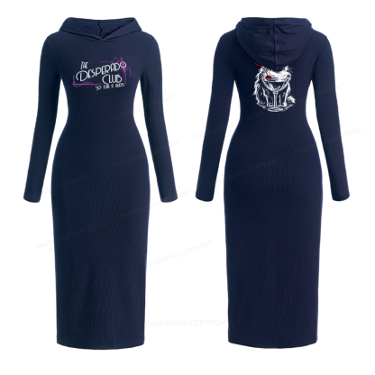 15506Pagewings Desperado Club Hooded Knit Dress