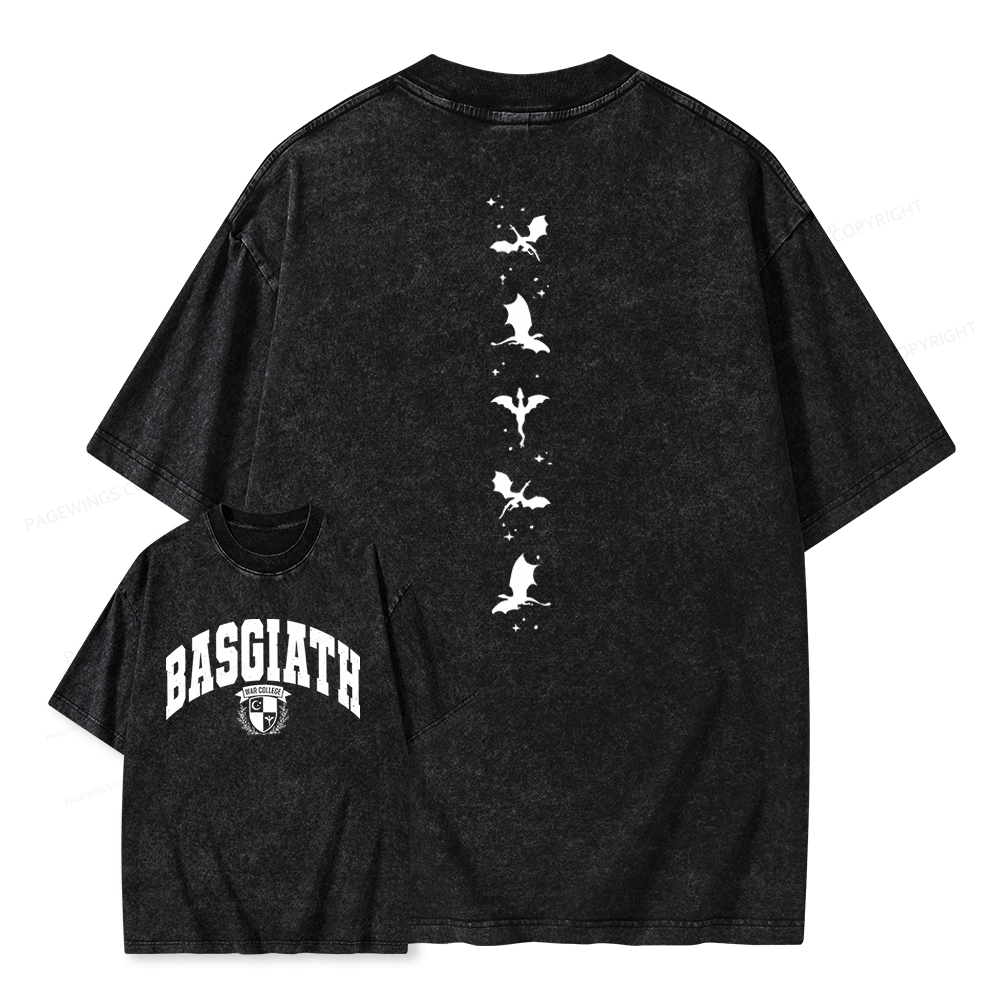 Pagewings Fantasy Bookish Unisex Washed T-shirt