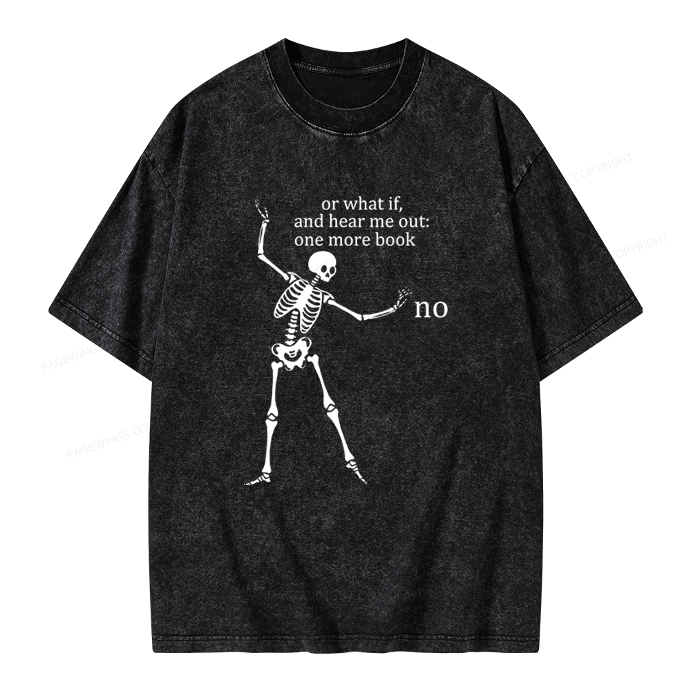 Pagewings One More Book Unisex Washed T-shirt