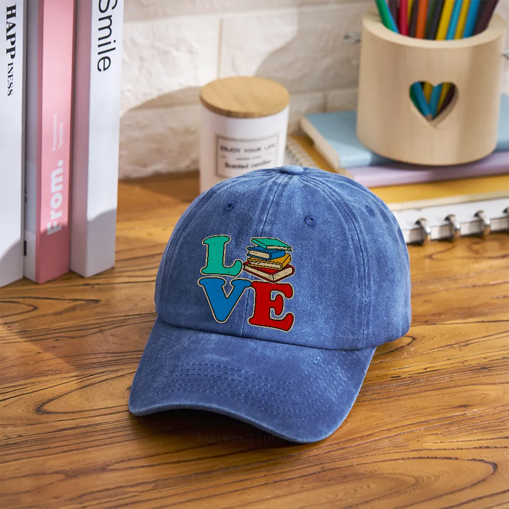Pagewings Book Lovers Washed Cap