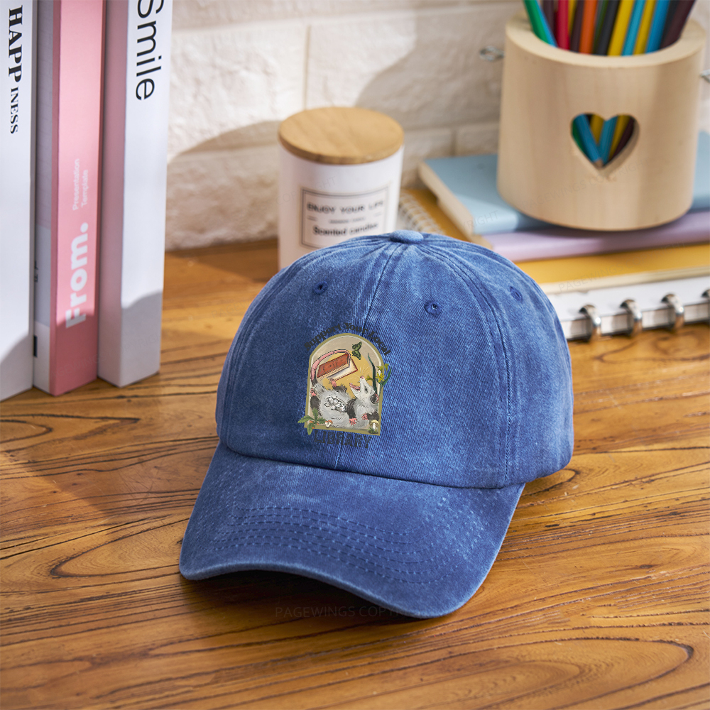 Pagewings Library Readers Make Leaders Jersey Short Sleeve Tee Washed Cap