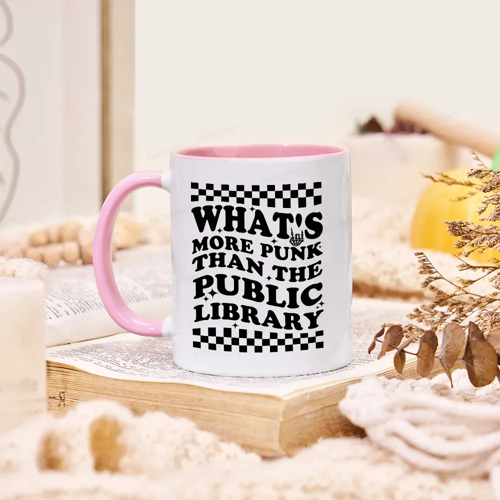 Pagewings Punk The Public Library Mug