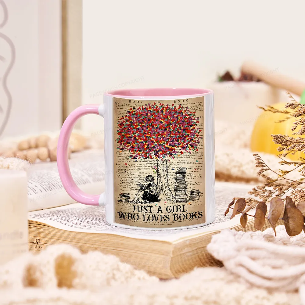 Pagewings Just A Girl Who Loves Books Mug