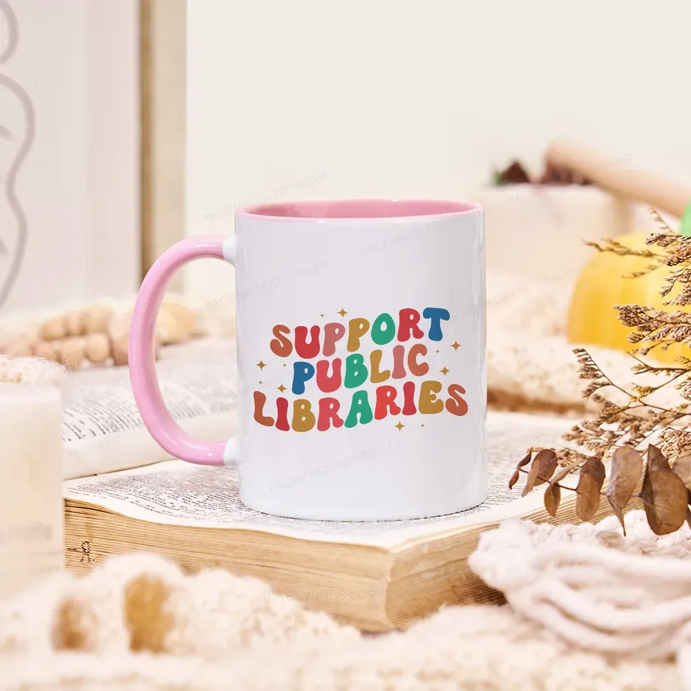 Pagewings Public Library Sweatshirt Mug