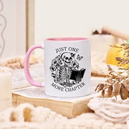 Pagewing One More Chapter Skeleton Unisex Tee Mug