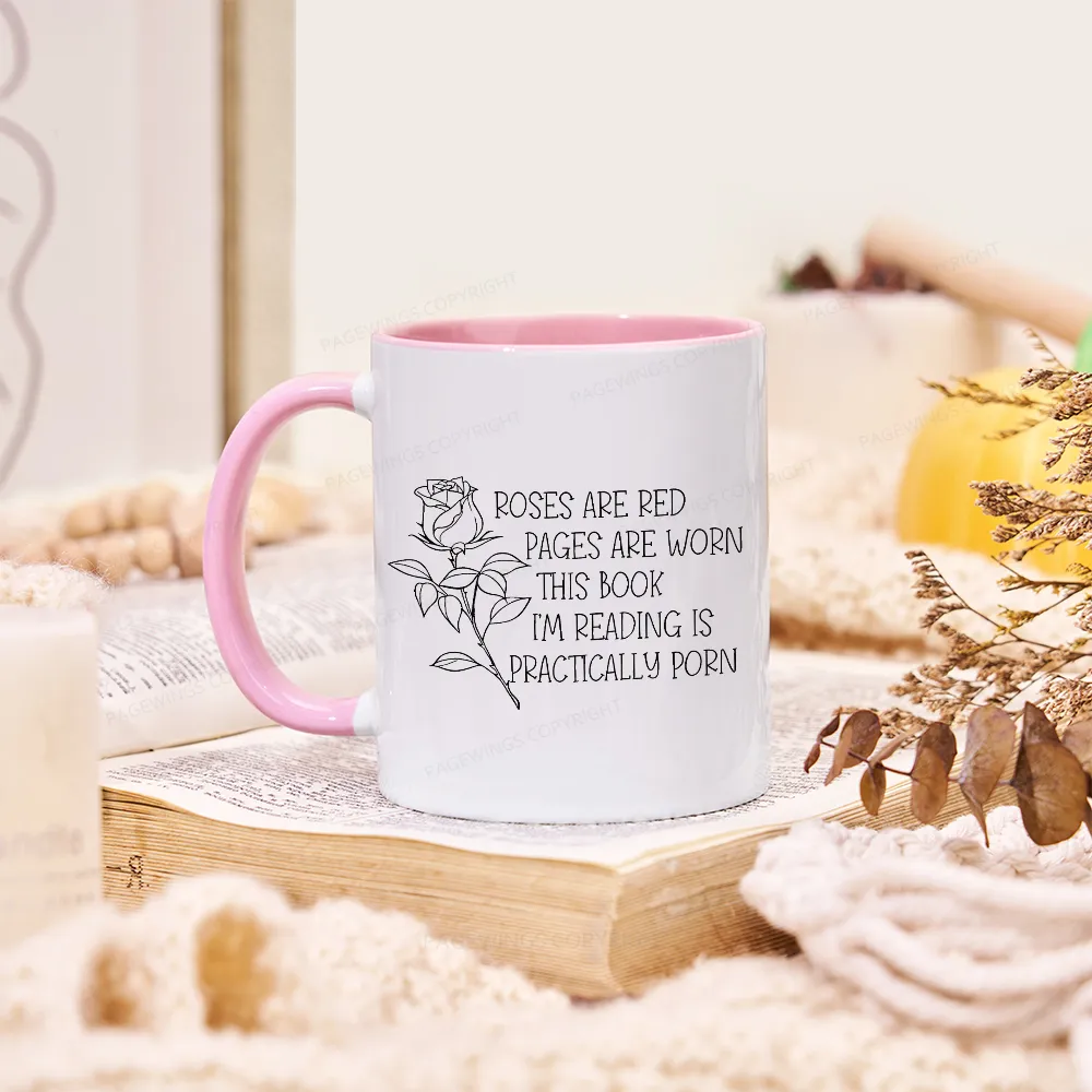 Pagewings Rose Are Red Pages Are Worn Mug