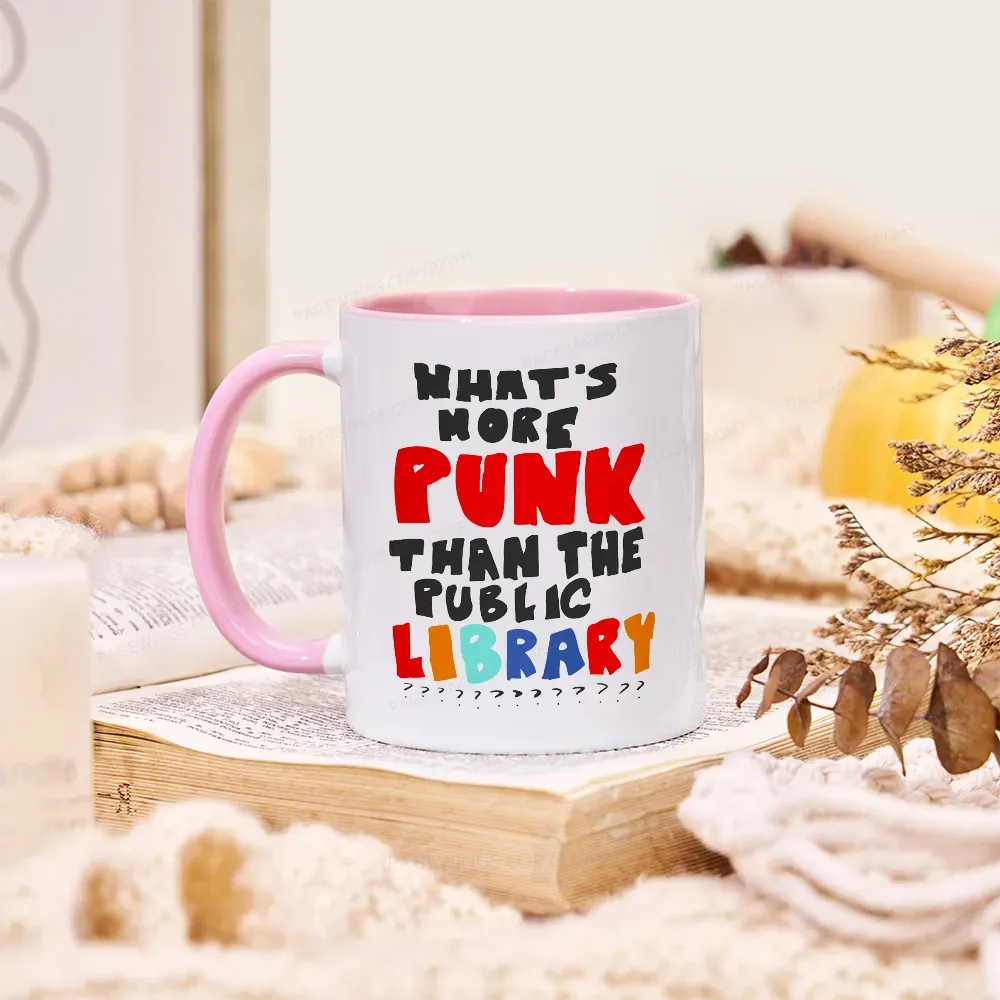 Pagewings What's More Punk Than The Public Library Mug
