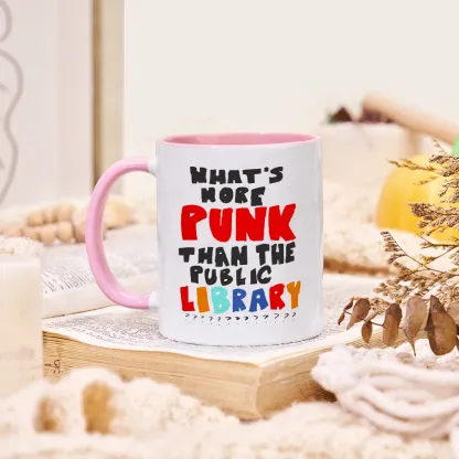 Pagewings What's More Punk Than The Public Library Mug