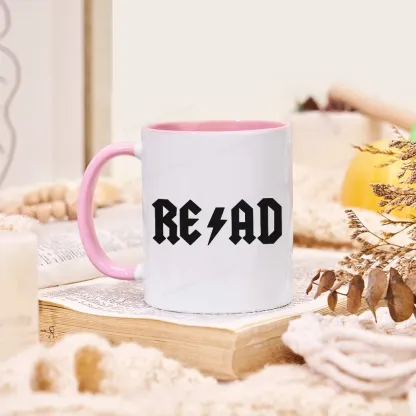 Pagewings Read Back In The Library "Rock And Roll" Mug