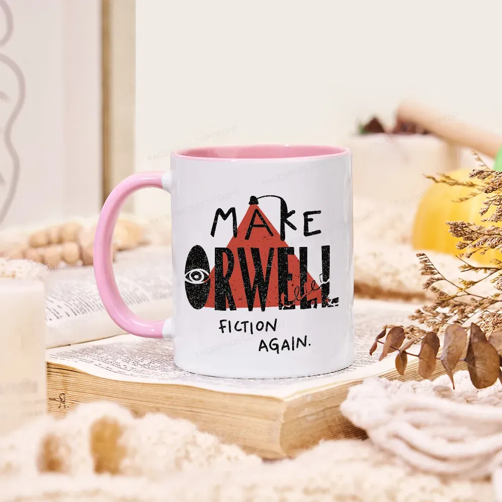 Pagewings Make Orwell Fiction Again Mug