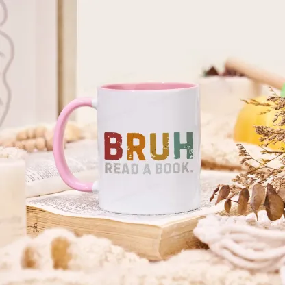 Pagewings Read A Book Bruh Mug