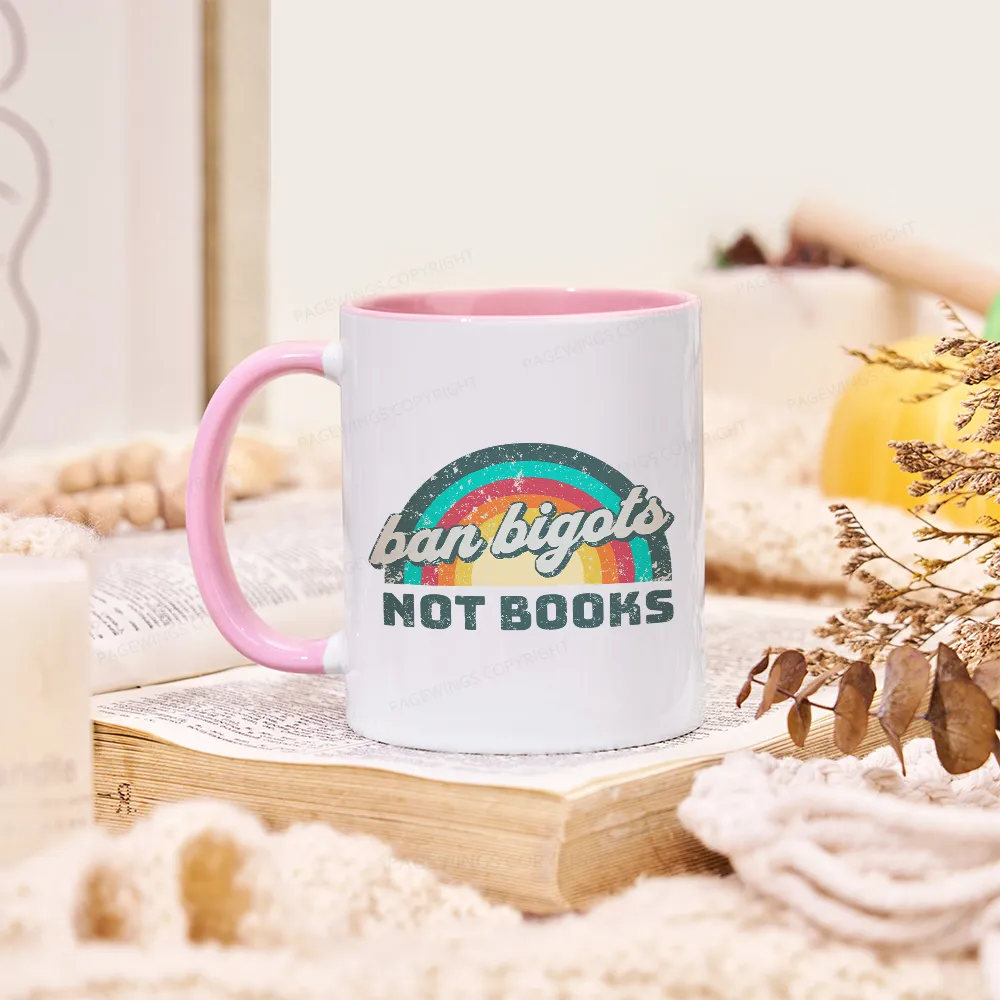Pagewings Ban Bigots Not Books Mug
