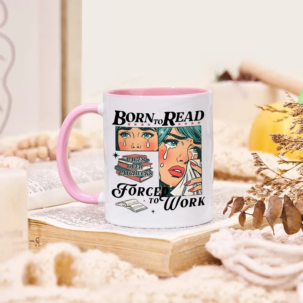 Pagewings Born To Read Bookish Mug