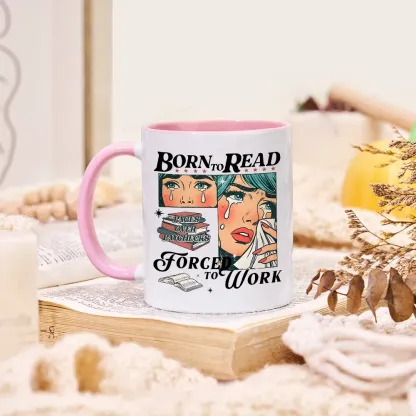 Pagewings Born To Read Bookish Mug