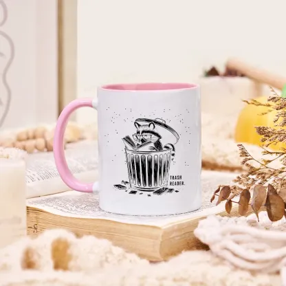 Pagewings Trash Reader Raccoon - Book Quote Mug