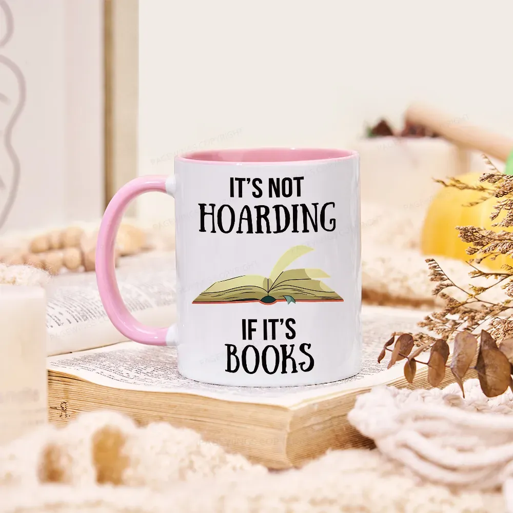 Pagewings It's Not Hoarding If It's Books Mug