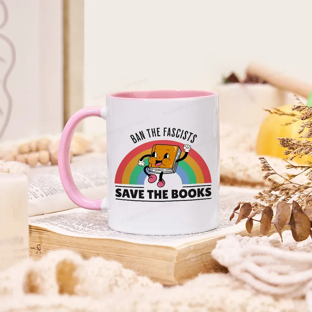 Pagewings Ban The Fascists Save The Books Mug