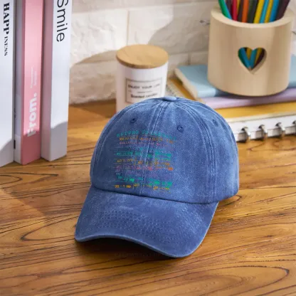 Pagewing Vintage Library Rainbow Washed Cap