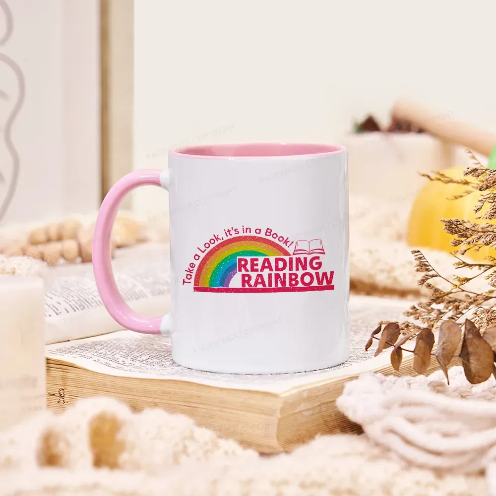 Pagewings Reading Rainbow Mug