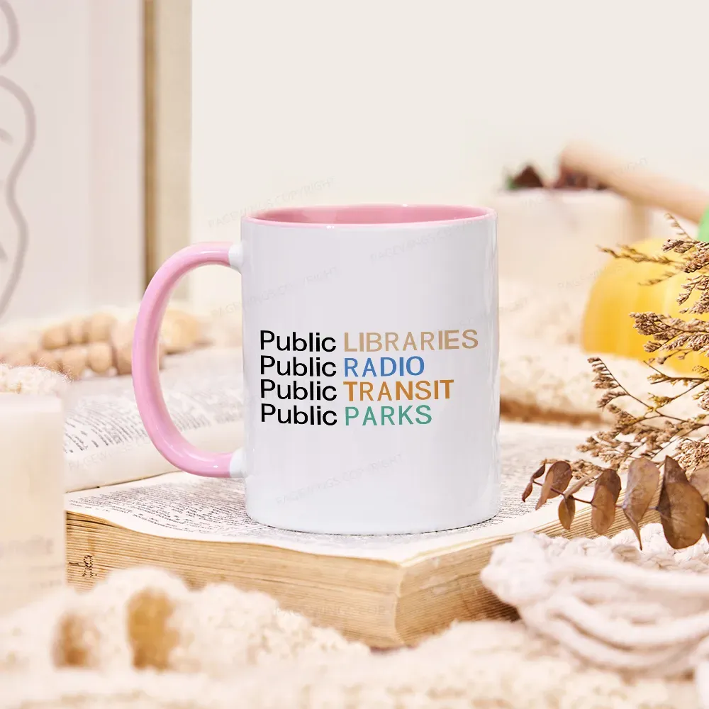 Pagewings Public Libraries Radio Transit Parks Mug