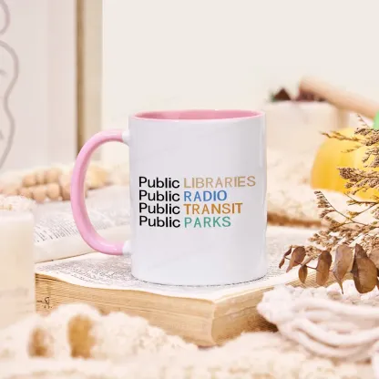 Pagewings Public Libraries Radio Transit Parks Mug
