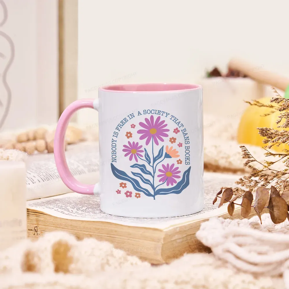 Pagewings Read Banned Books, Social Justice Gift Mug