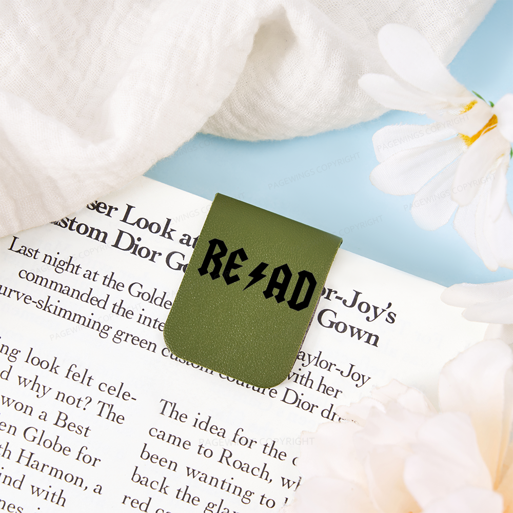 Pagewings Read Back In The Library "rock And Roll Feathers Quotes Magnetic Bookmark