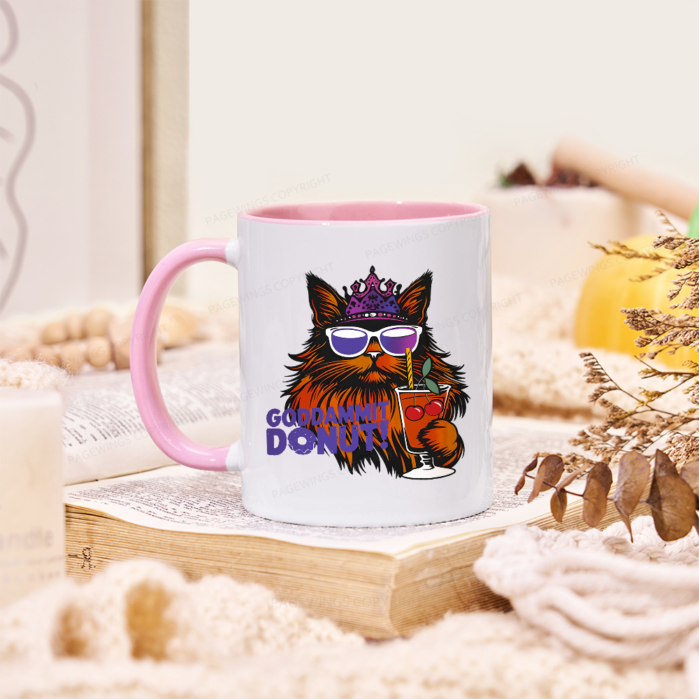 Pagewings Goddammit Donut Mug