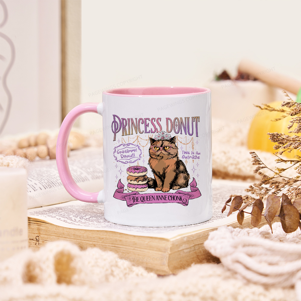 Pagewings Princess Donut Mug