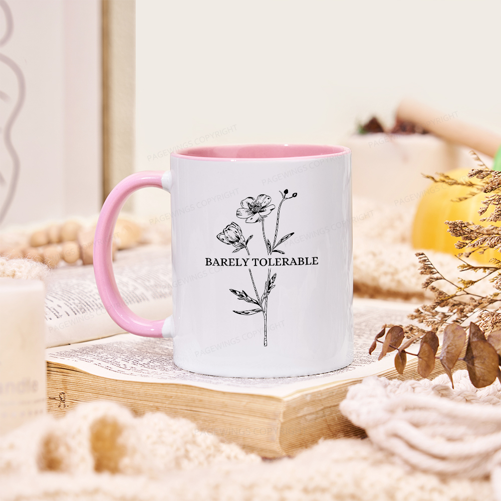 Pagewings Barely Tolerable Mug