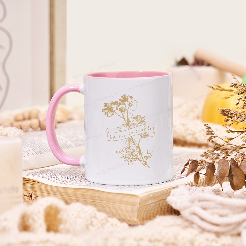 Pagewings Barely Tolerable Mug