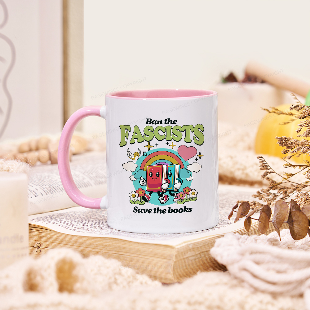 Pagewings Ban the Fascists Save the Books Mug