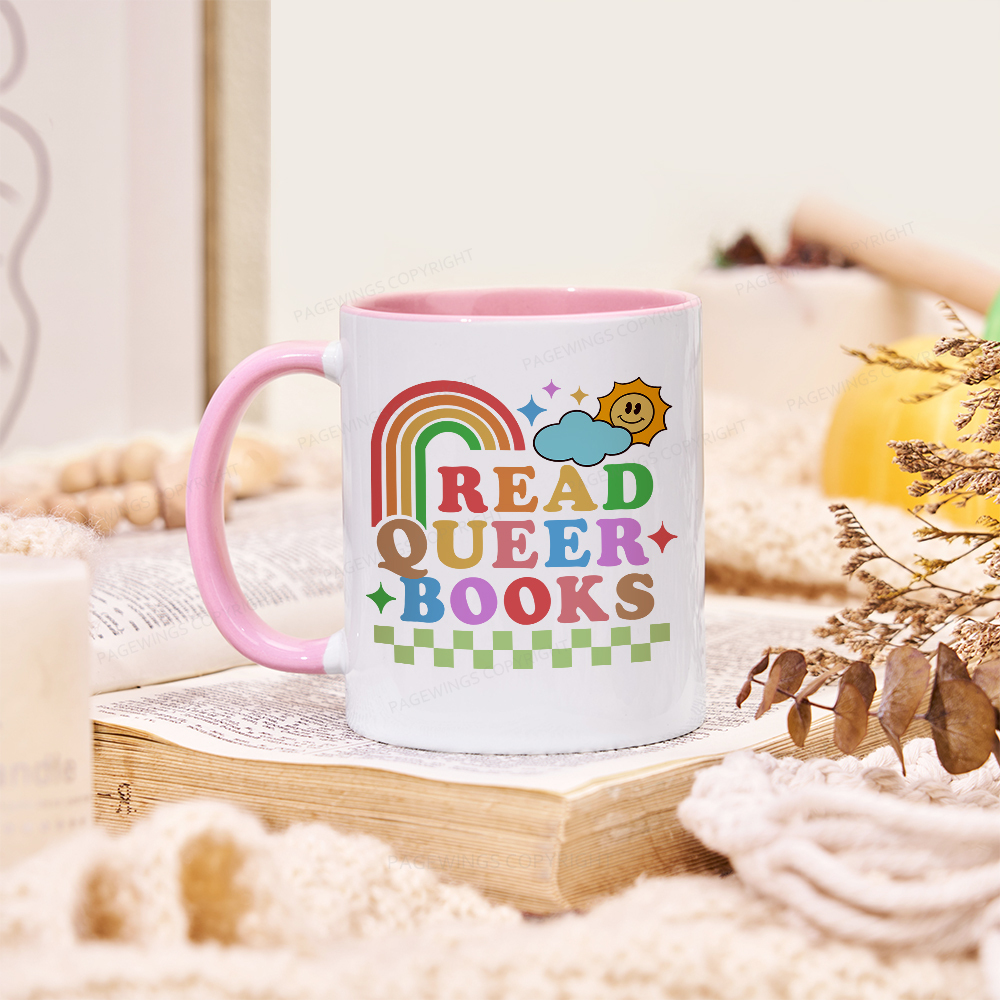 Pagewings Read Queer Books Mug