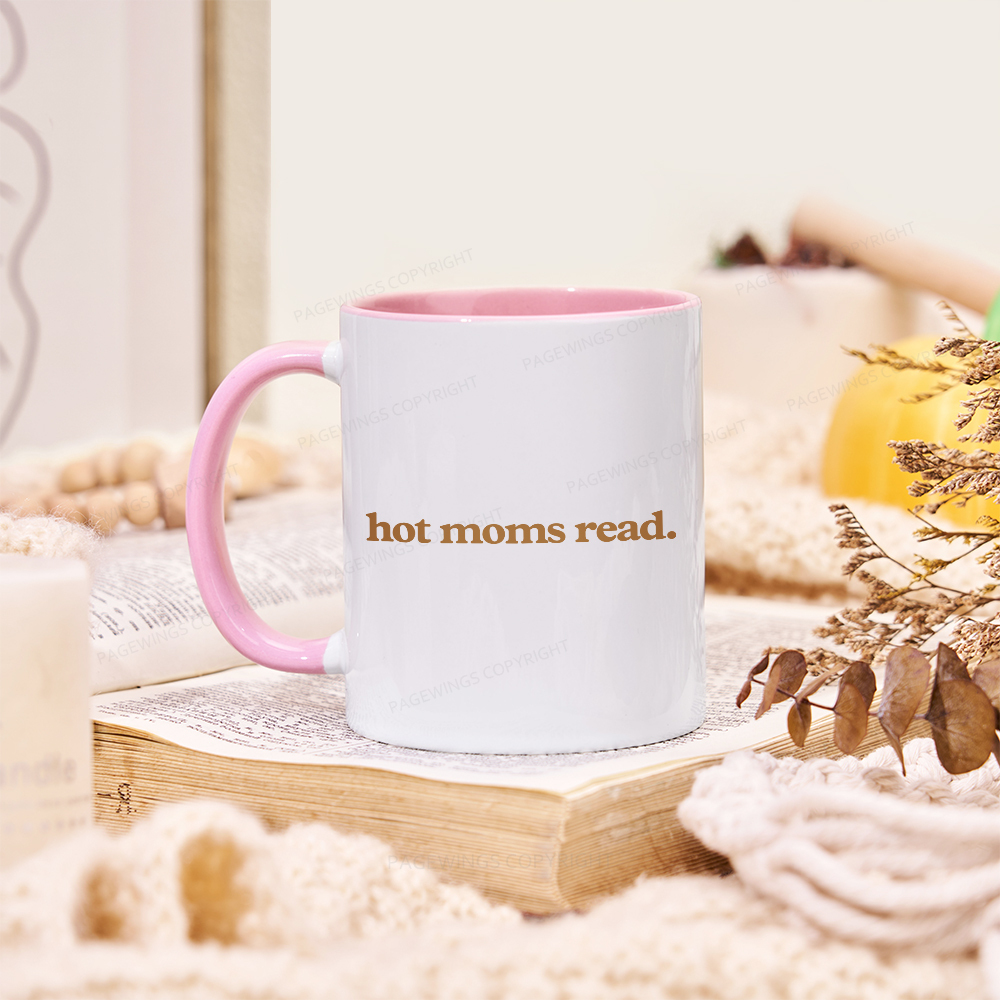 Pagewings Hot Moms Read Mug