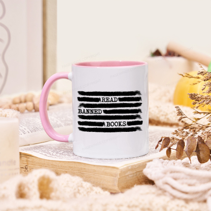 Pagewings Read Banned Books Bookworm Librarian Mug