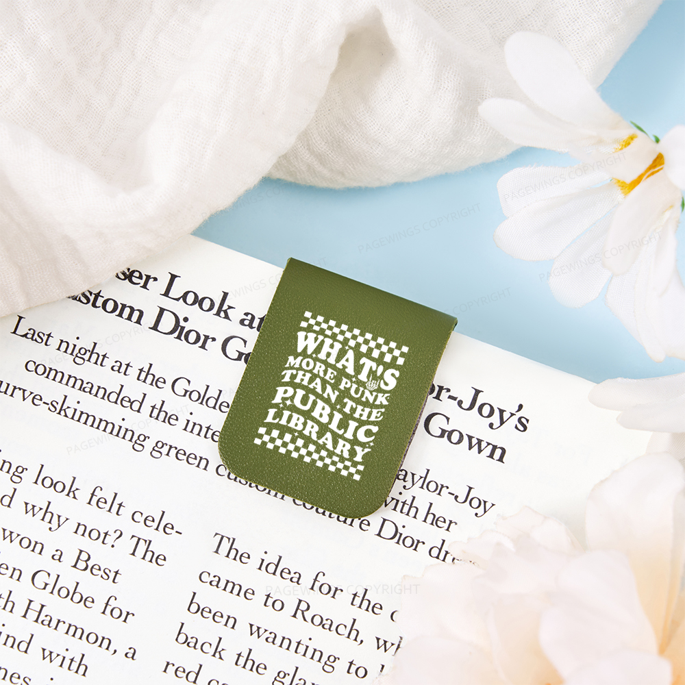 Pagewings Punk The Public Library Magnetic Bookmark