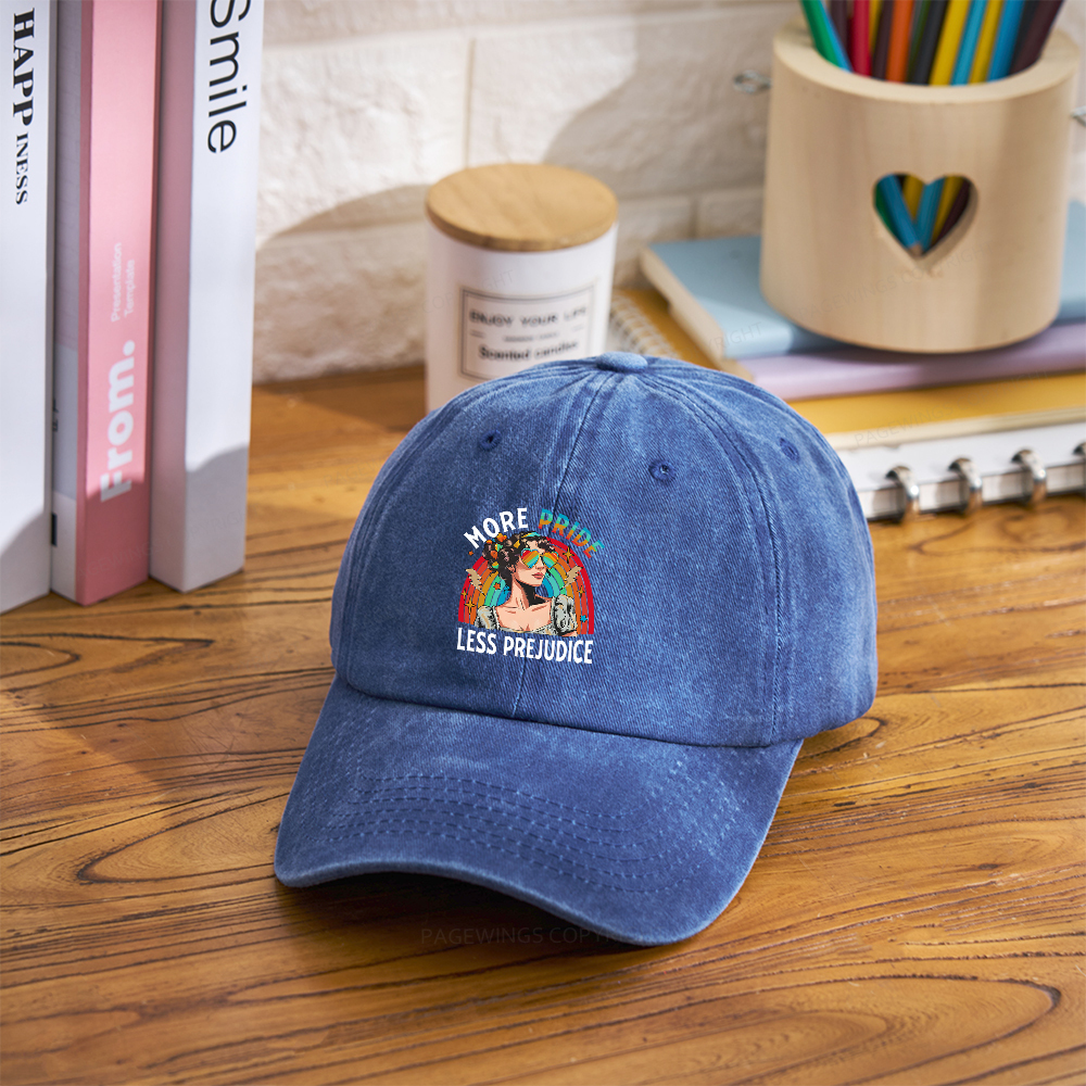 Pagewings More Pride Less Prejudice Mag Washed Cap