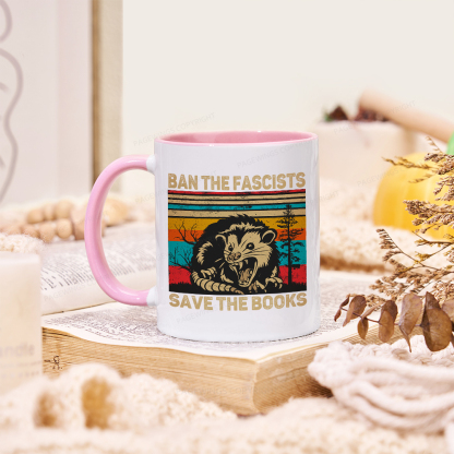 Pagewings Ban The Fascists Save The Books Mug