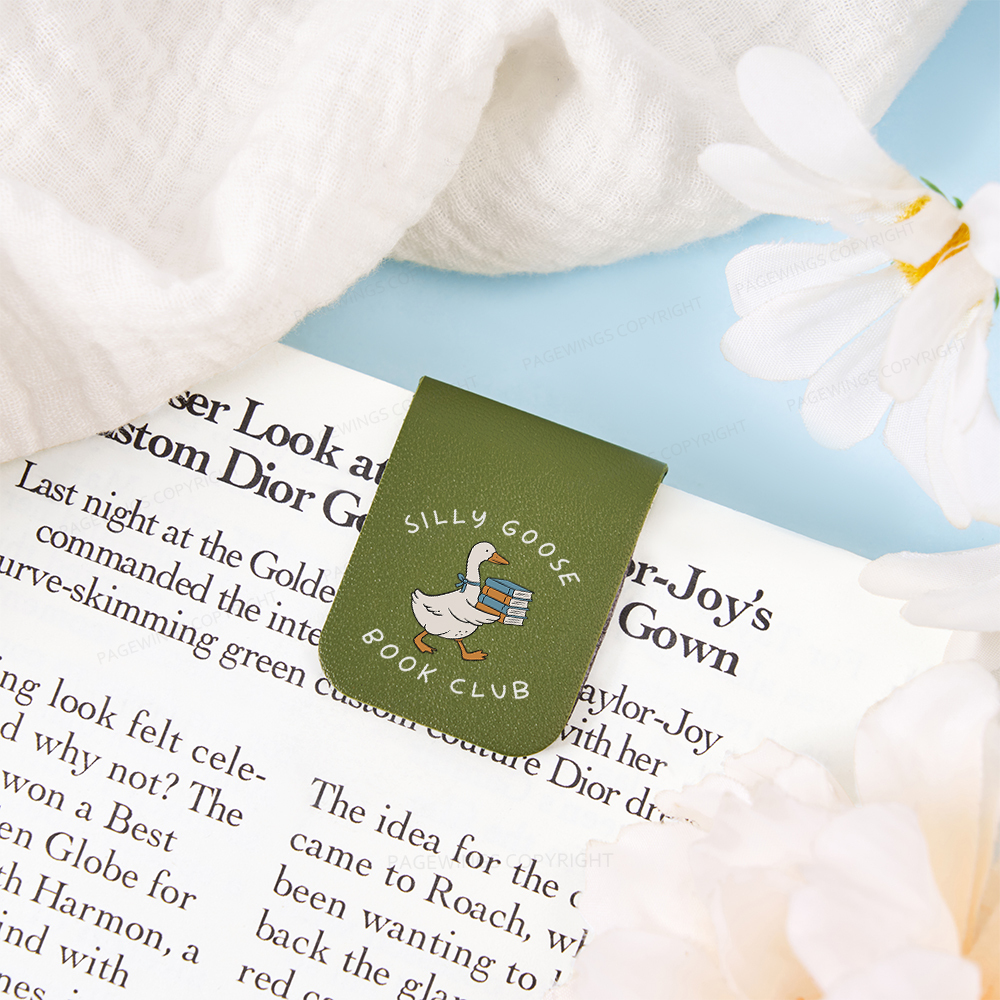 Pagewings Silly Goose Book Club Magnetic Bookmark