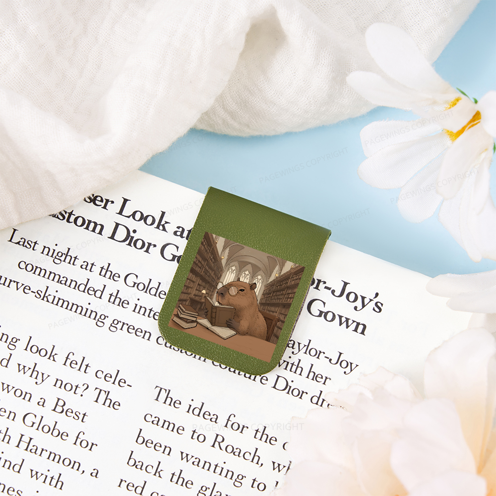 Pagewings The Reader Capybara Magnetic Bookmark