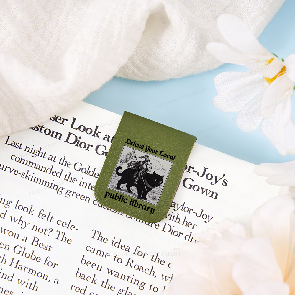 Pagewings Defend Your Local public library Magnetic Bookmark