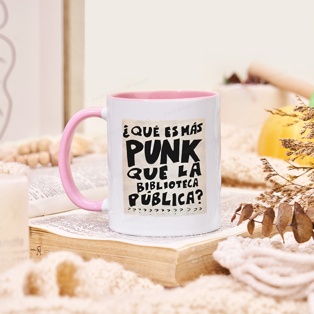 Pagewings What's More Punk Than The Public Library Mug