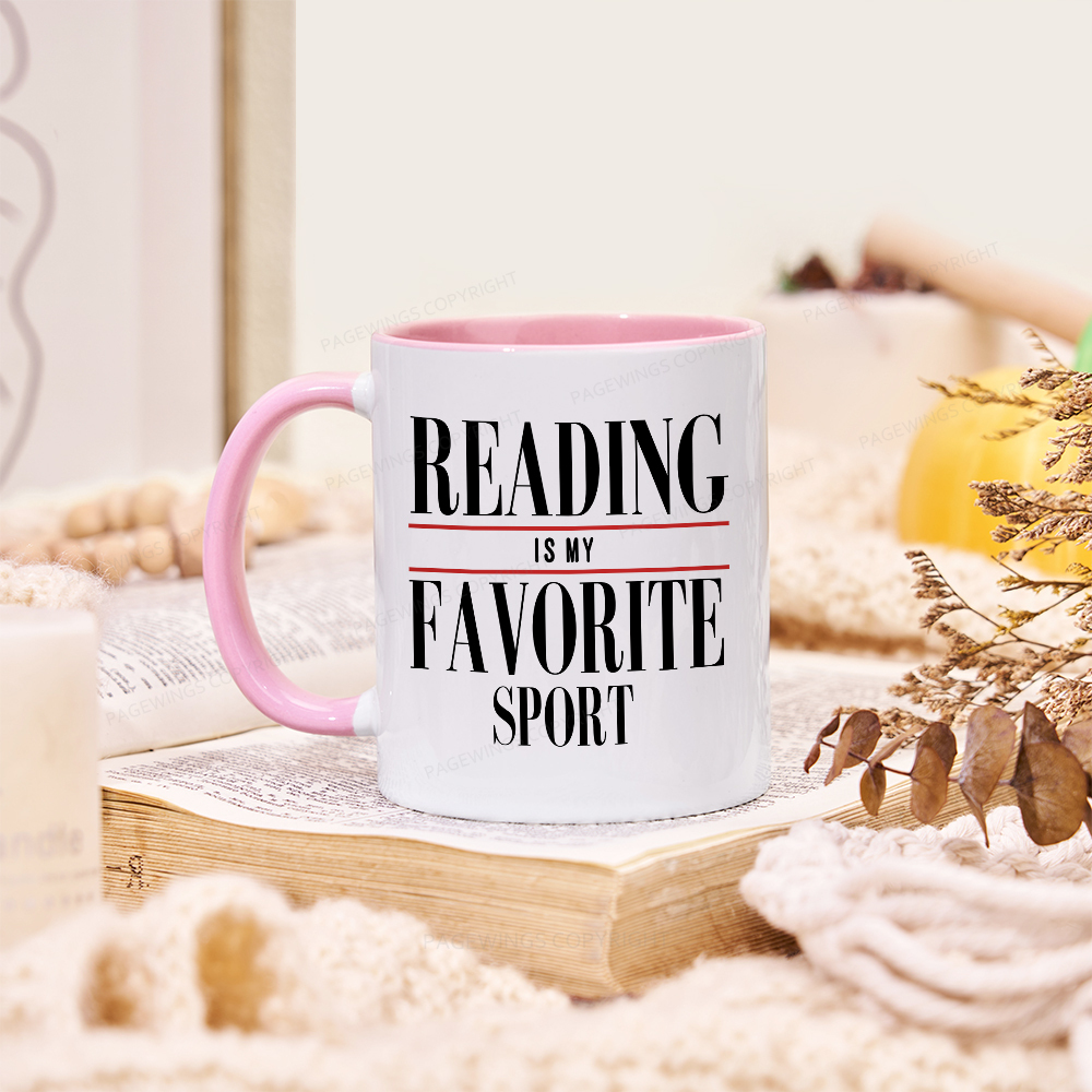 Pagewings Reading Is My Favorite Sport Mug