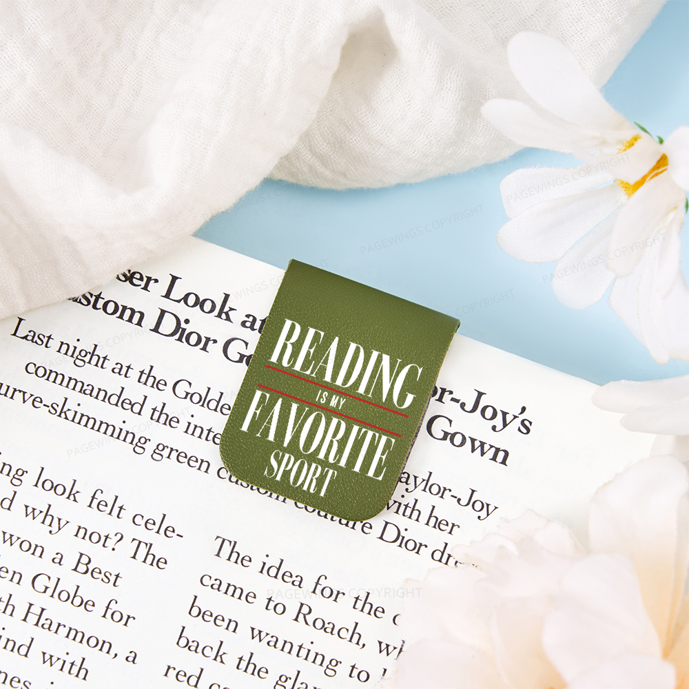 Pagewings Reading Is My Favorite Sport Magnetic Bookmark