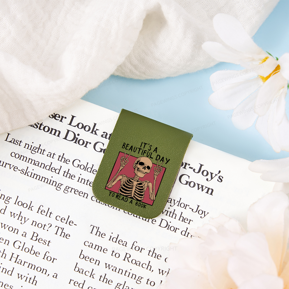 Pagewings It's A Beautiful Day To Read A Book Magnetic Bookmark