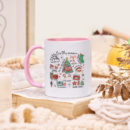 Pagewings Book Lover Retro Christmas Mug