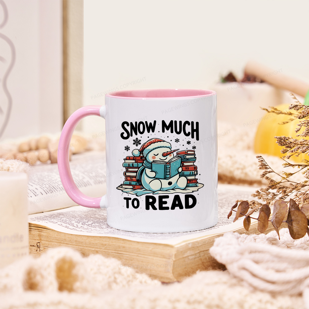 Pagewings Snow Much To Read Mug