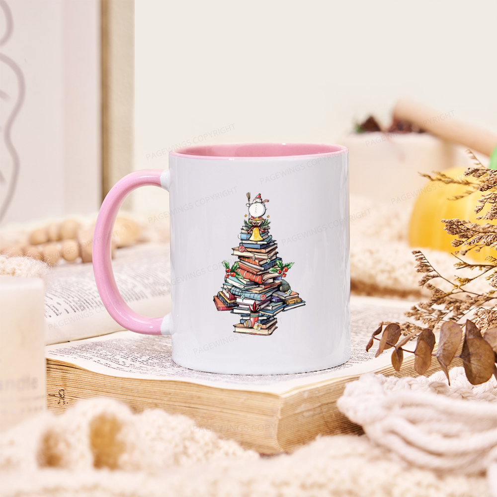 Pagewings Book Christmas Tree Mug